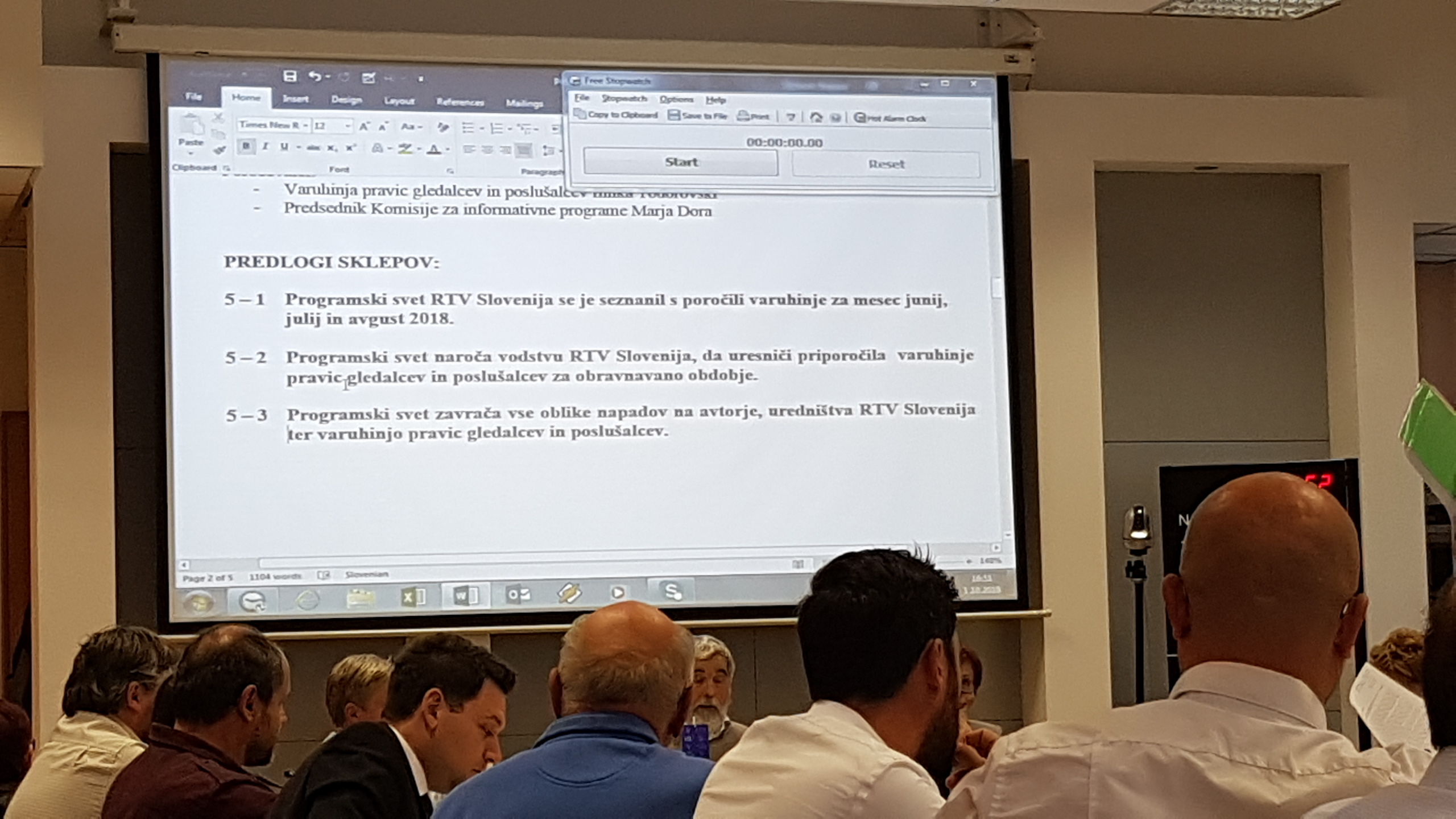 PS RTV se s problemom dvojnih meril ni želel soočiti