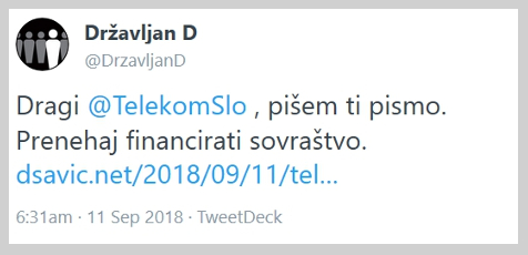 Začetek pritiskov na Telekom in Nova24TV
